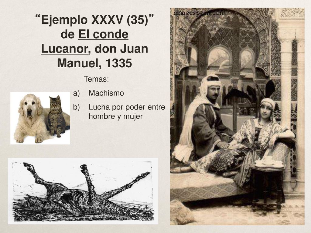 Ejemplo XXXV (35) de El conde Lucanor, don Juan Manuel, 1335
