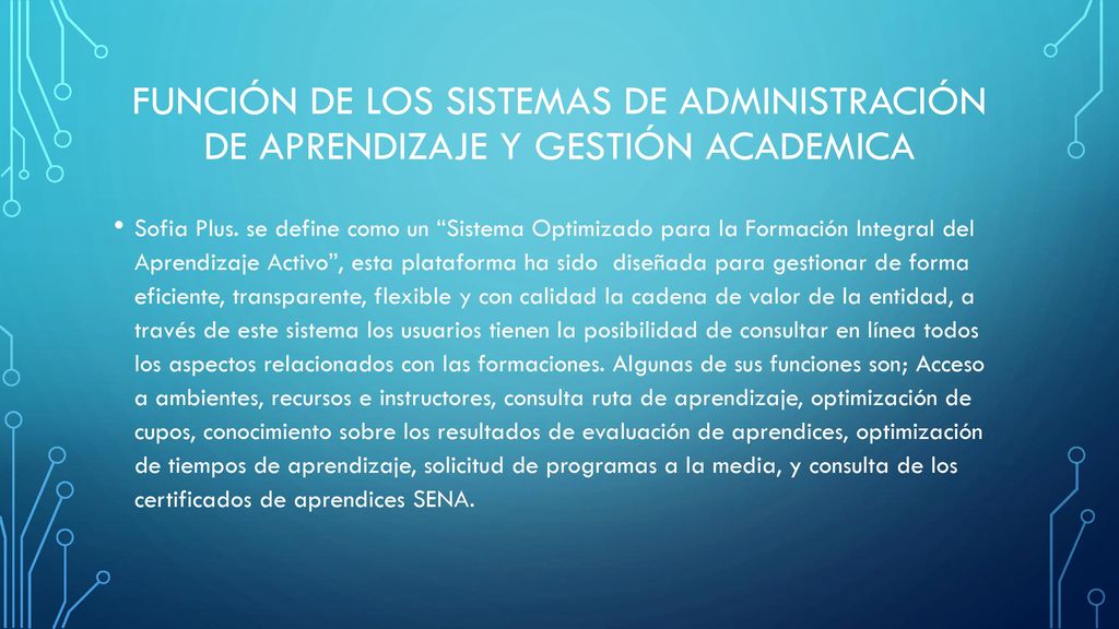 Función de los sistemas de administración de aprendizaje y gestión academica