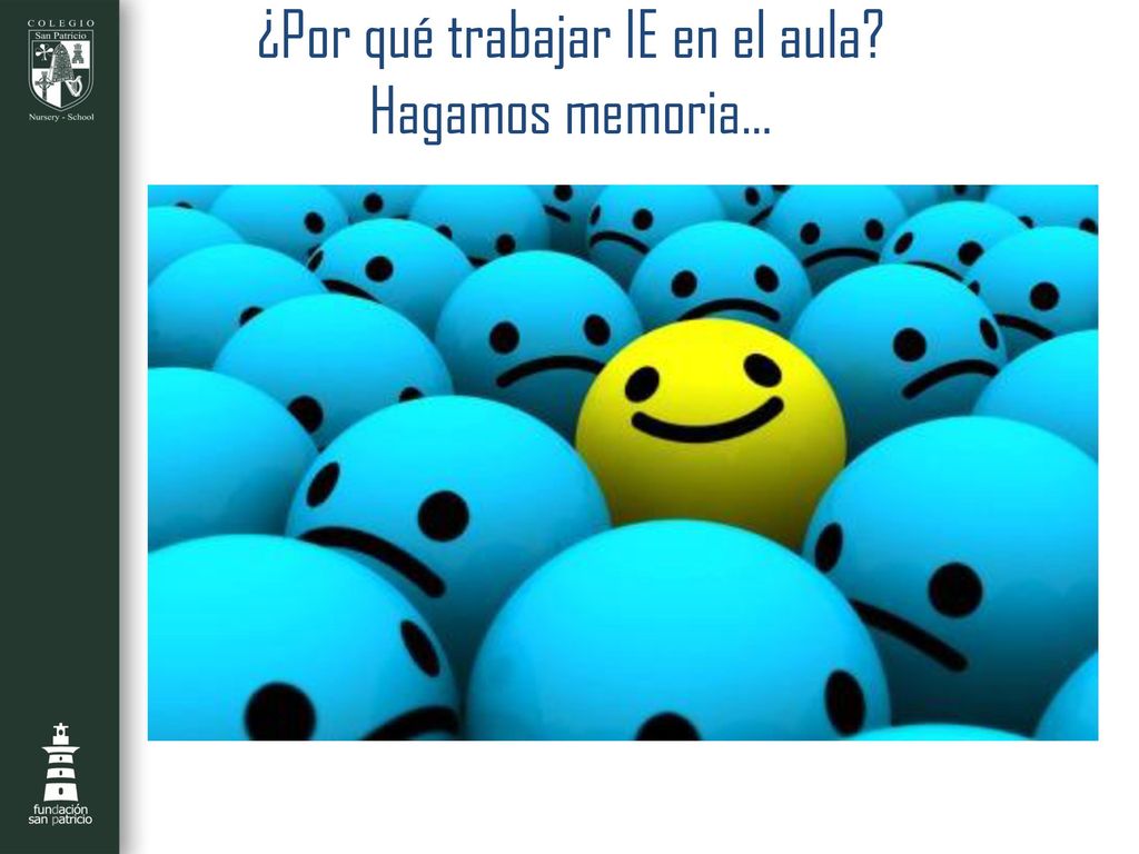 ¿Por qué trabajar IE en el aula Hagamos memoria…