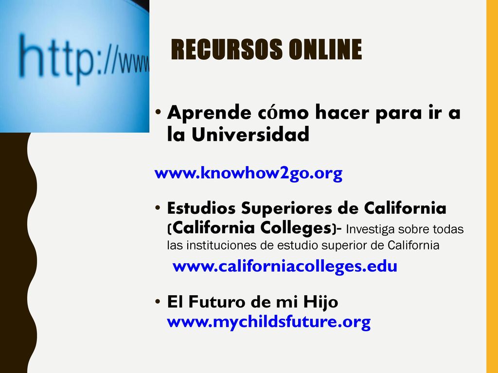 Recursos online Aprende cómo hacer para ir a la Universidad