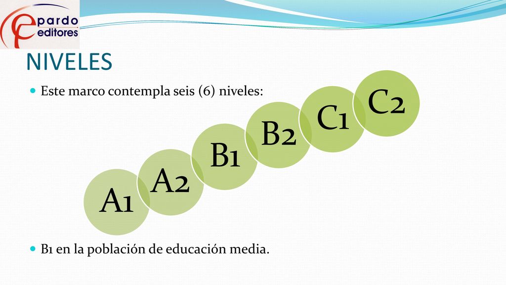 C2 C1 B2 B1 A2 A1 NIVELES Este marco contempla seis (6) niveles: