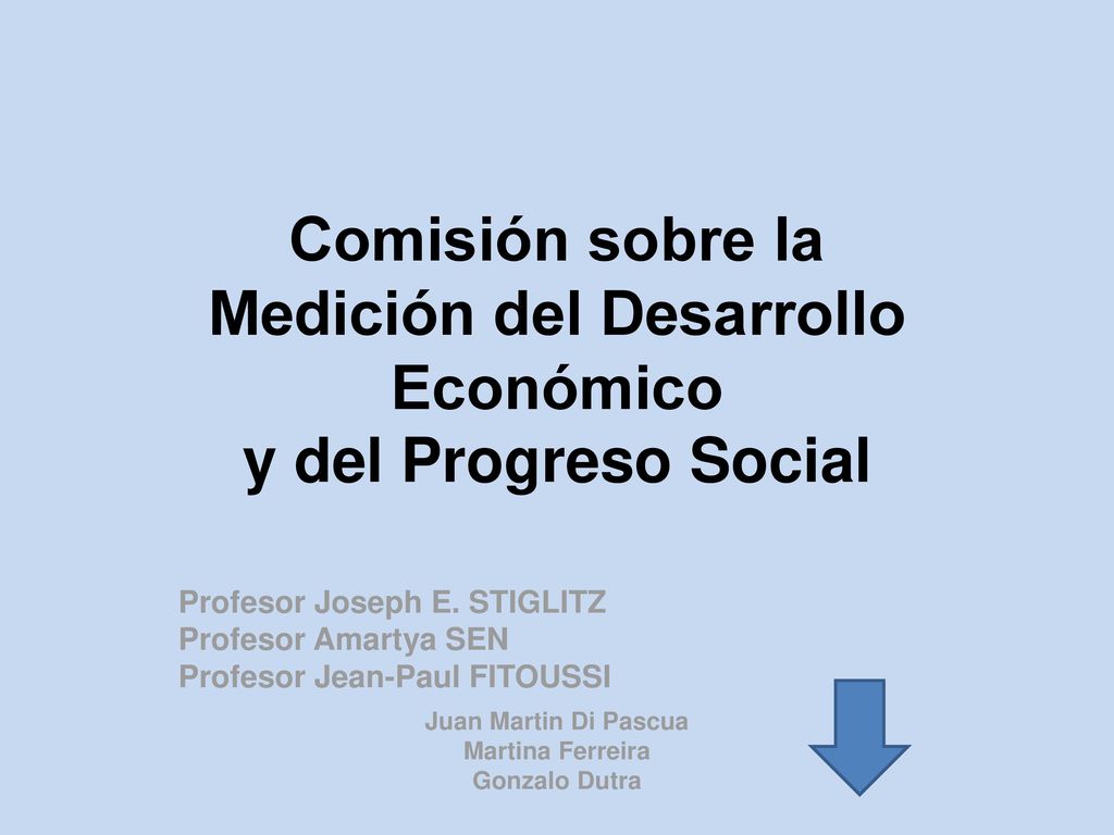 Comisión sobre la Medición del Desarrollo Económico y del Progreso Social