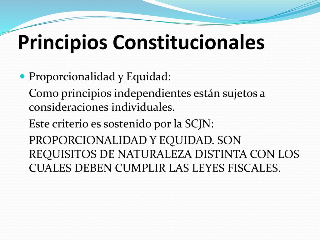 Principios Constitucionales
