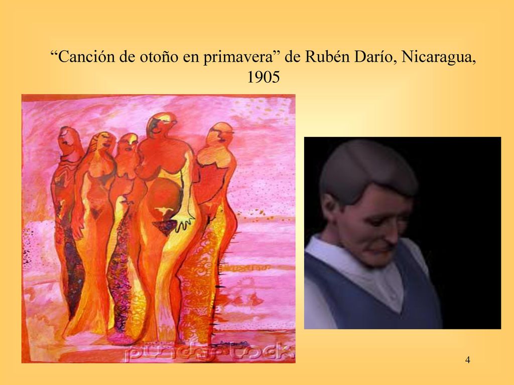 Canción de otoño en primavera de Rubén Darío, Nicaragua, 1905