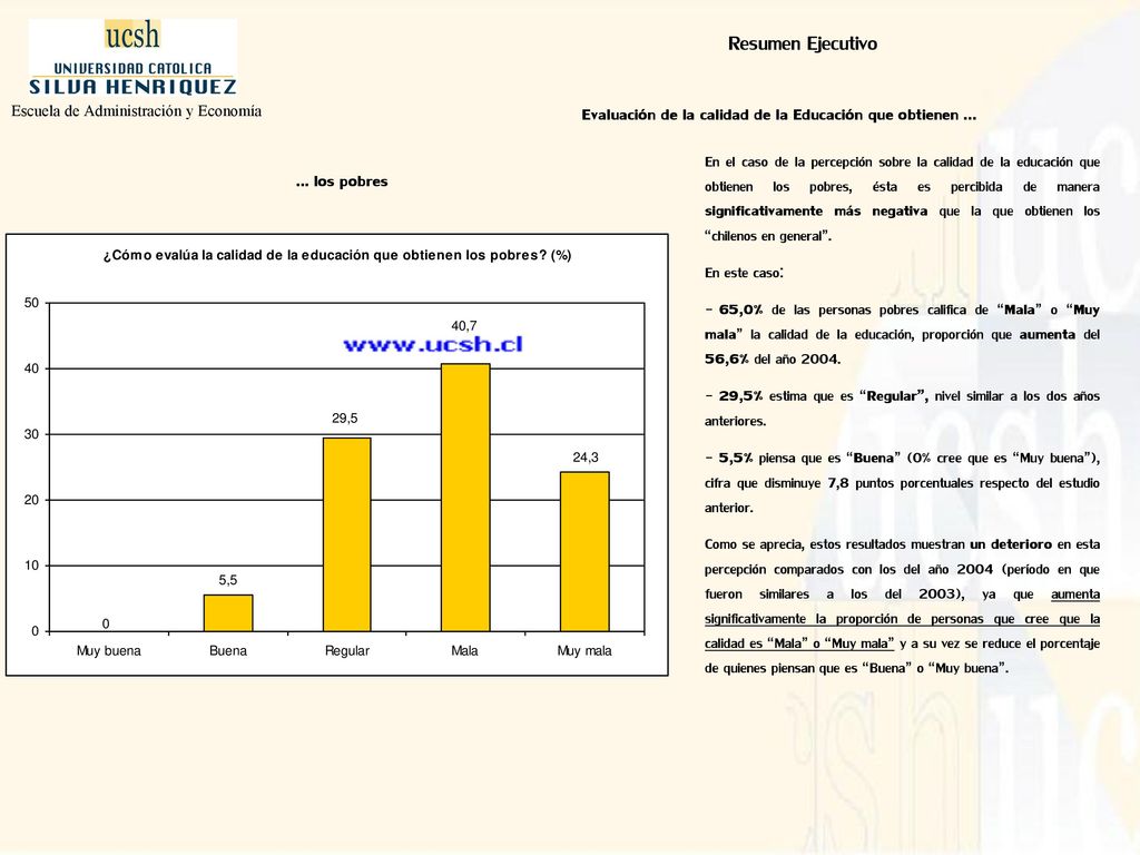 Evaluación de la calidad de la Educación que obtienen ...