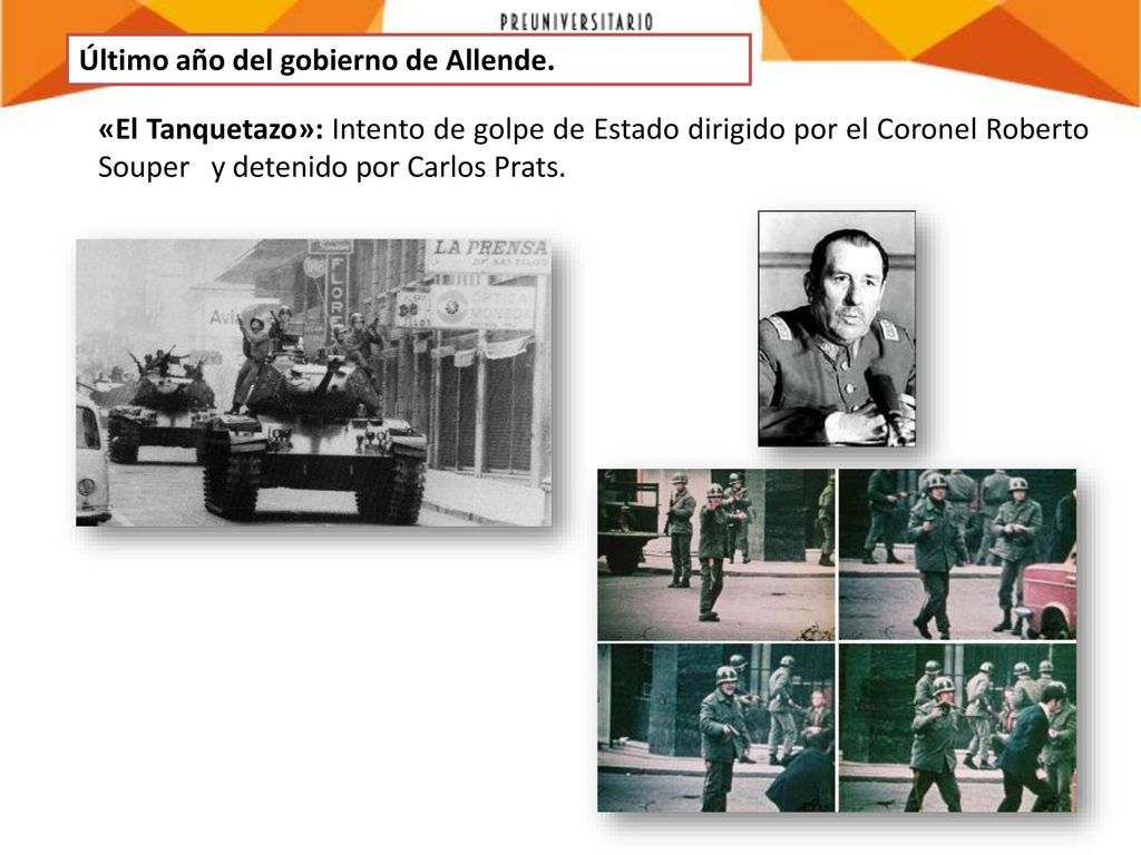 Último año del gobierno de Allende.