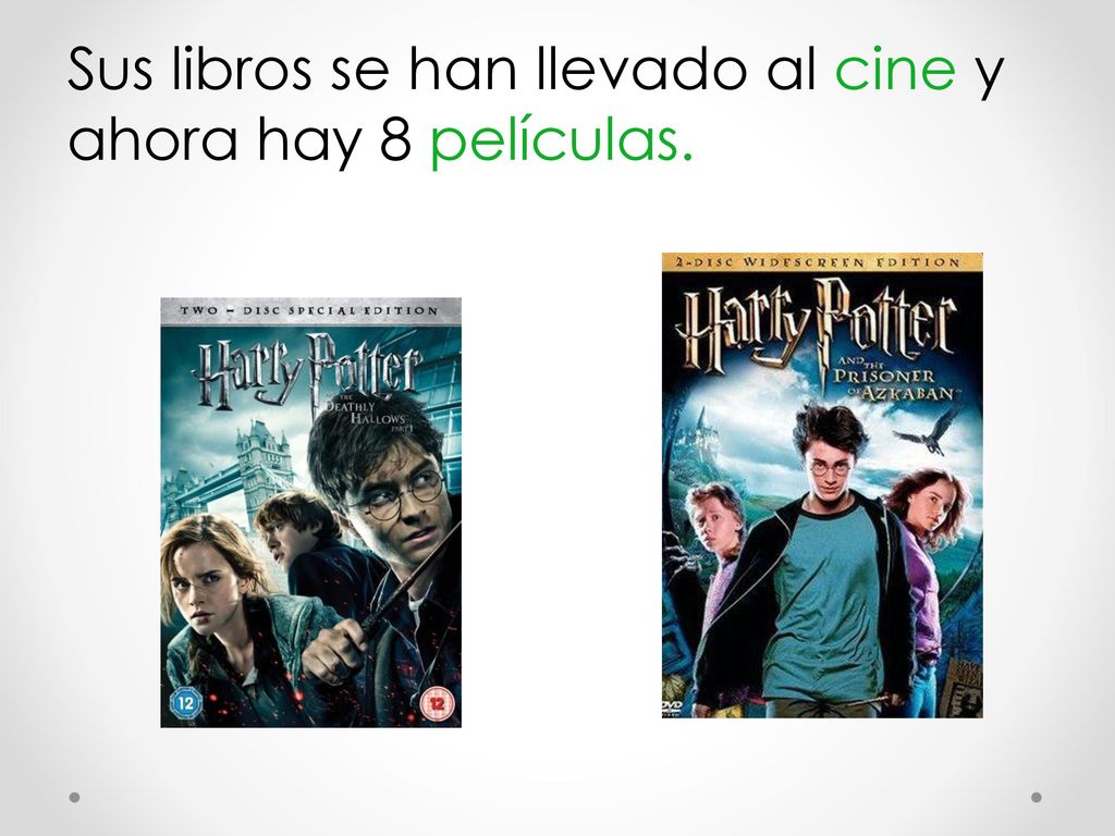 Sus libros se han llevado al cine y ahora hay 8 películas.