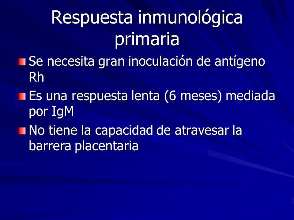 Respuesta inmunológica primaria