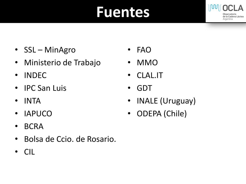 Fuentes SSL – MinAgro Ministerio de Trabajo INDEC IPC San Luis INTA