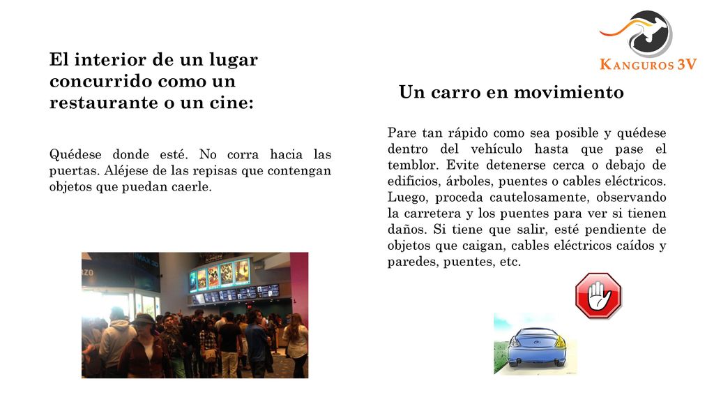 El interior de un lugar concurrido como un restaurante o un cine: