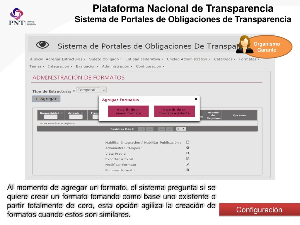 Plataforma Nacional de Transparencia Sistema de Portales de Obligaciones de Transparencia