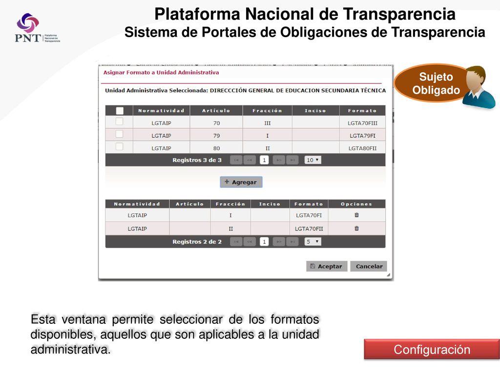 Plataforma Nacional de Transparencia Sistema de Portales de Obligaciones de Transparencia