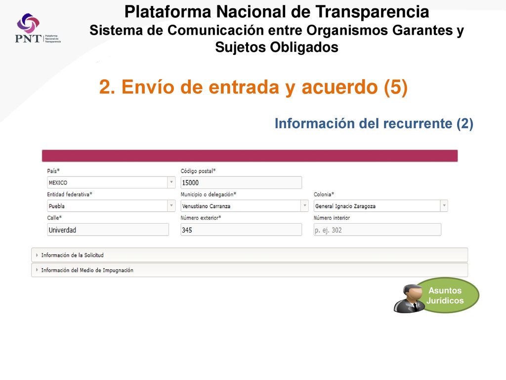 2. Envío de entrada y acuerdo (5)