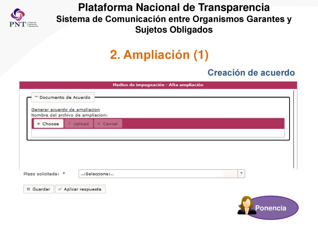 Plataforma Nacional de Transparencia Sistema de Comunicación entre Organismos Garantes y Sujetos Obligados