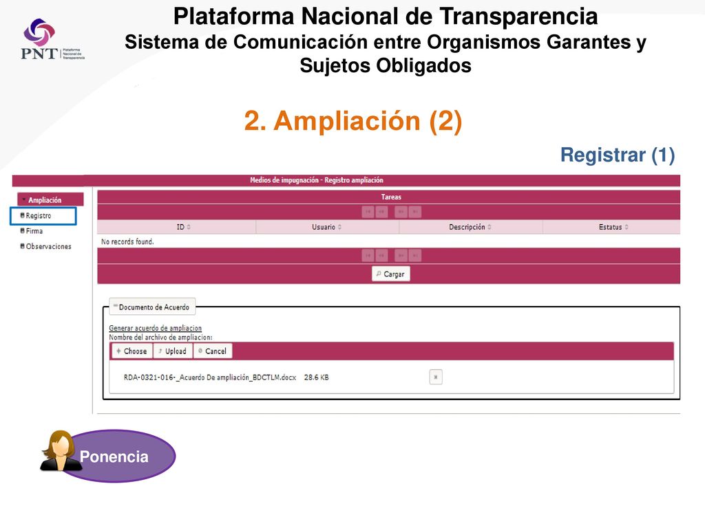 Plataforma Nacional de Transparencia Sistema de Comunicación entre Organismos Garantes y Sujetos Obligados