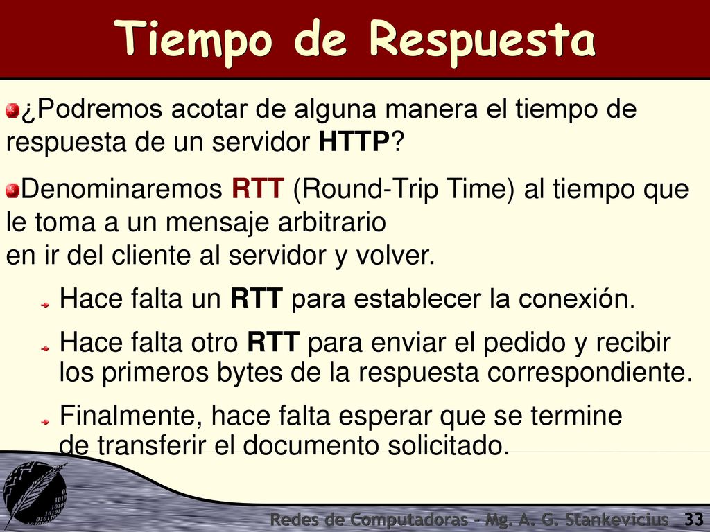 Tiempo de Respuesta ¿Podremos acotar de alguna manera el tiempo de respuesta de un servidor HTTP