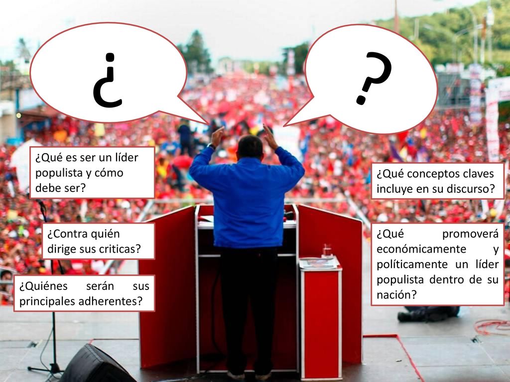 ¿ ¿Qué es ser un líder populista y cómo debe ser
