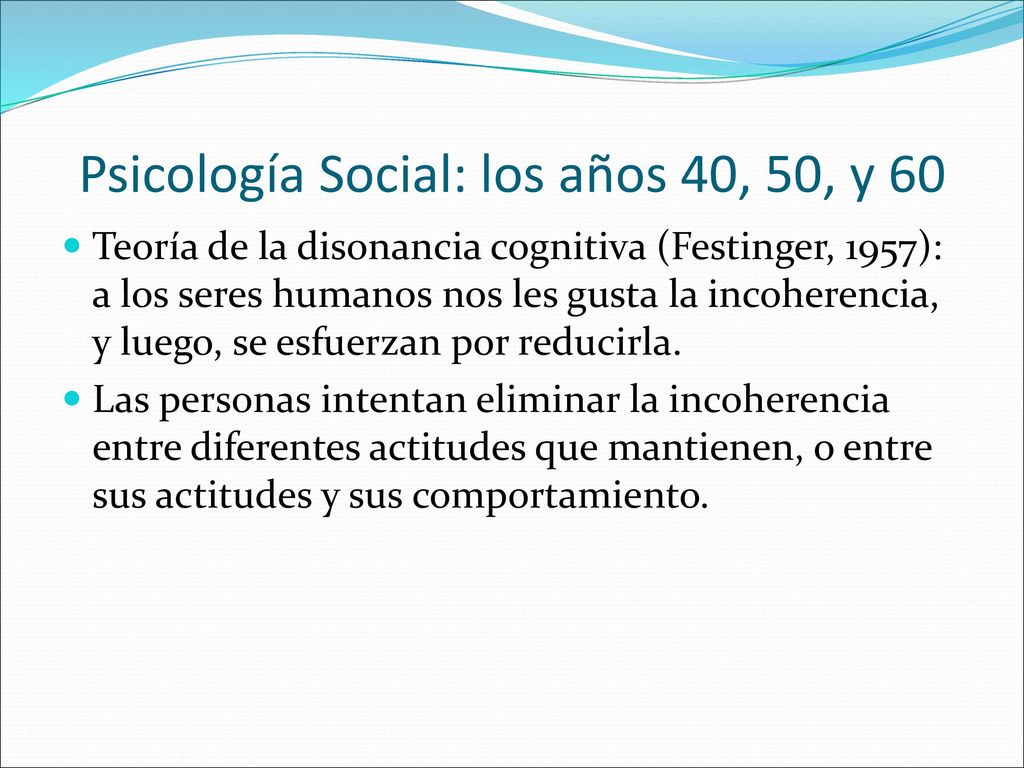 Psicología Social: los años 40, 50, y 60