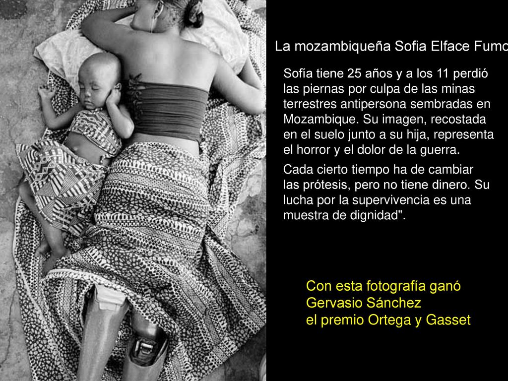 Con esta fotografía ganó Gervasio Sánchez el premio Ortega y Gasset