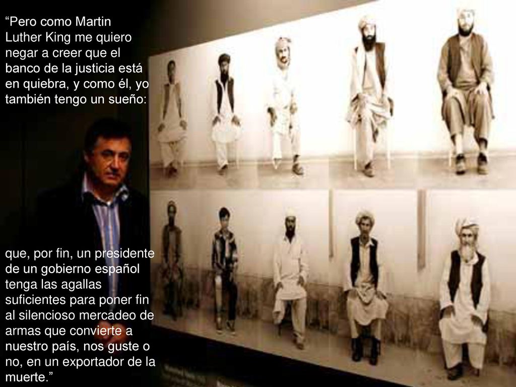 Pero como Martin Luther King me quiero negar a creer que el banco de la justicia está en quiebra, y como él, yo también tengo un sueño: