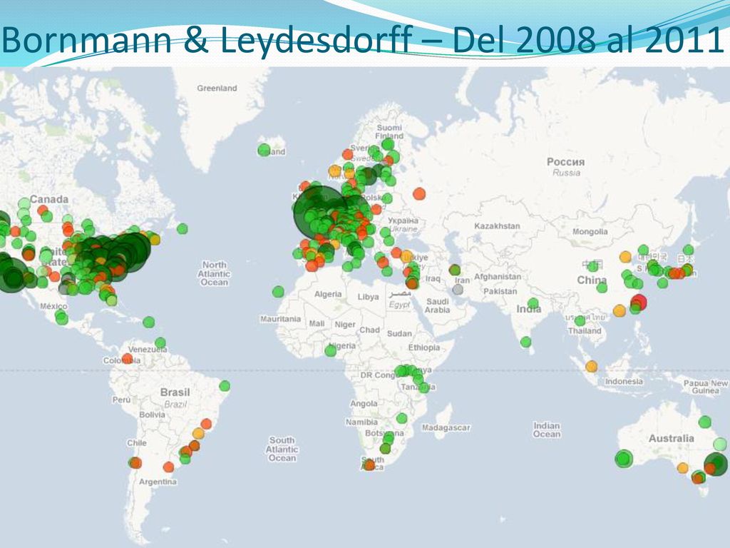 Bornmann & Leydesdorff – Del 2008 al 2011
