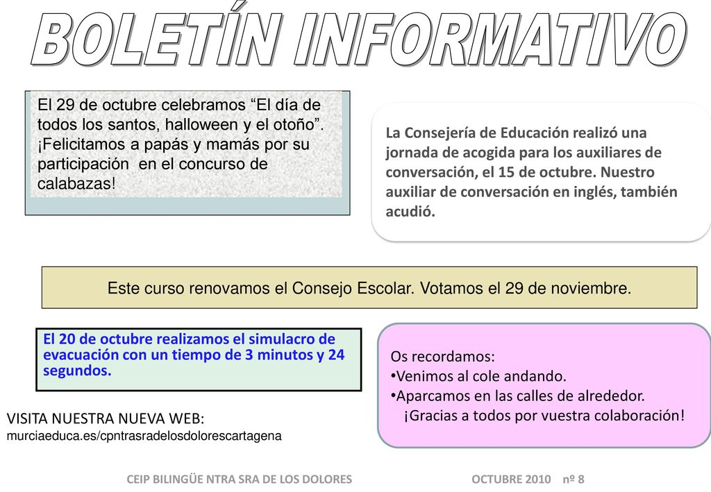 CEIP BILINGÜE NTRA SRA DE LOS DOLORES OCTUBRE 2010 nº 8