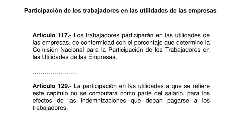 Participación de los trabajadores en las utilidades de las empresas