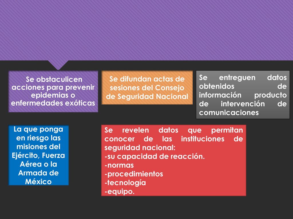 Se difundan actas de sesiones del Consejo de Seguridad Nacional