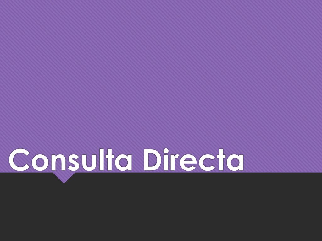 Consulta Directa