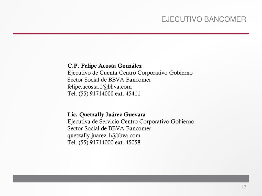 Confirmación de datos Nombre de la cuenta RFC Número de cuenta