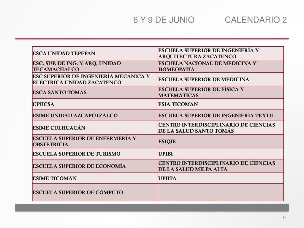 7 Y 12 DE JUNIO CALENDARIO 3 DIRECCIÓN DE ADMINISTRACIÓN ESCOLAR