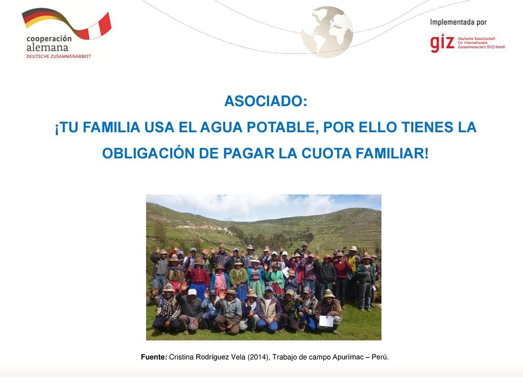 ASOCIADO: ¡TU FAMILIA USA EL AGUA POTABLE, POR ELLO TIENES LA OBLIGACIÓN DE PAGAR LA CUOTA FAMILIAR!