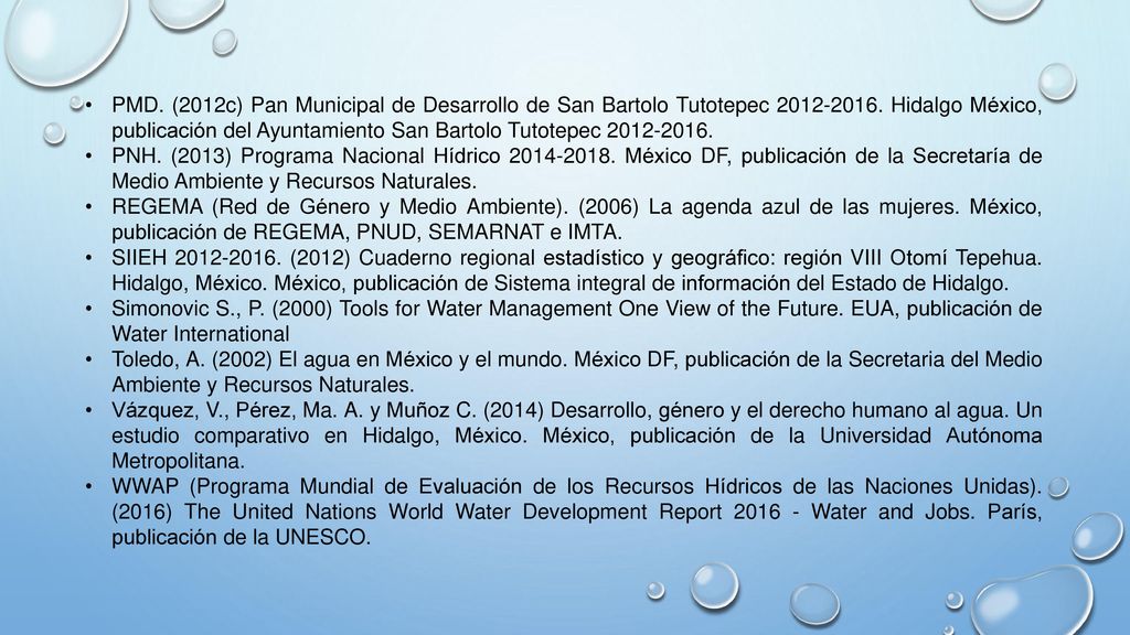 PMD. (2012c) Pan Municipal de Desarrollo de San Bartolo Tutotepec Hidalgo México, publicación del Ayuntamiento San Bartolo Tutotepec