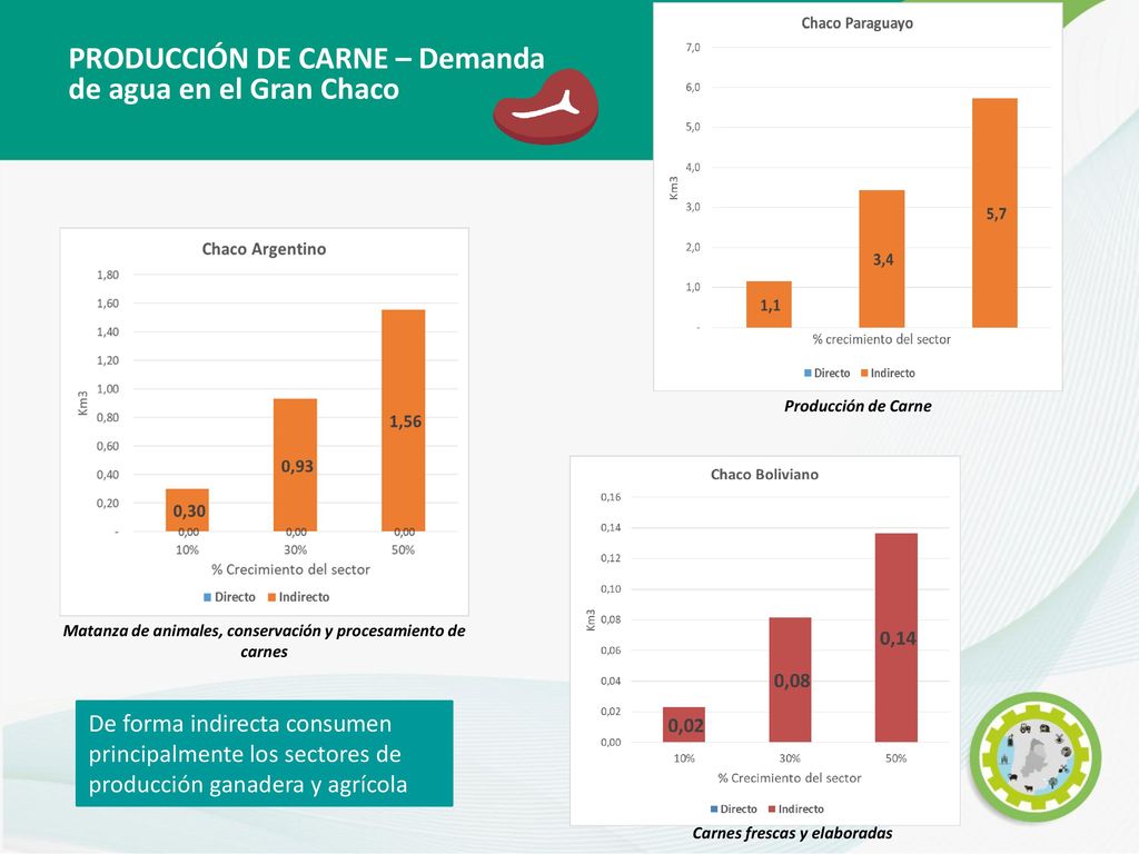 PRODUCCIÓN DE CARNE – Demanda de agua en el Gran Chaco