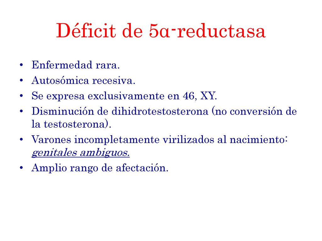 Déficit de 5α-reductasa