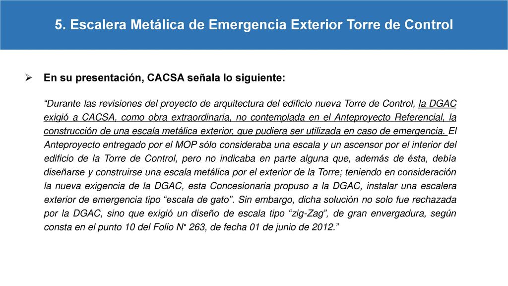 5. Escalera Metálica de Emergencia Exterior Torre de Control