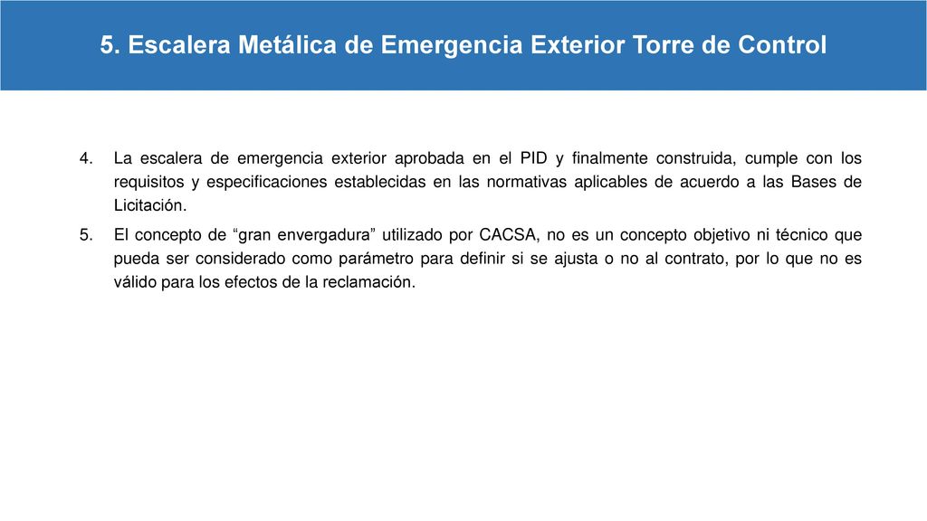 5. Escalera Metálica de Emergencia Exterior Torre de Control