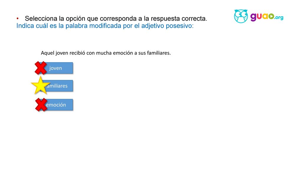 Selecciona la opción que corresponda a la respuesta correcta.