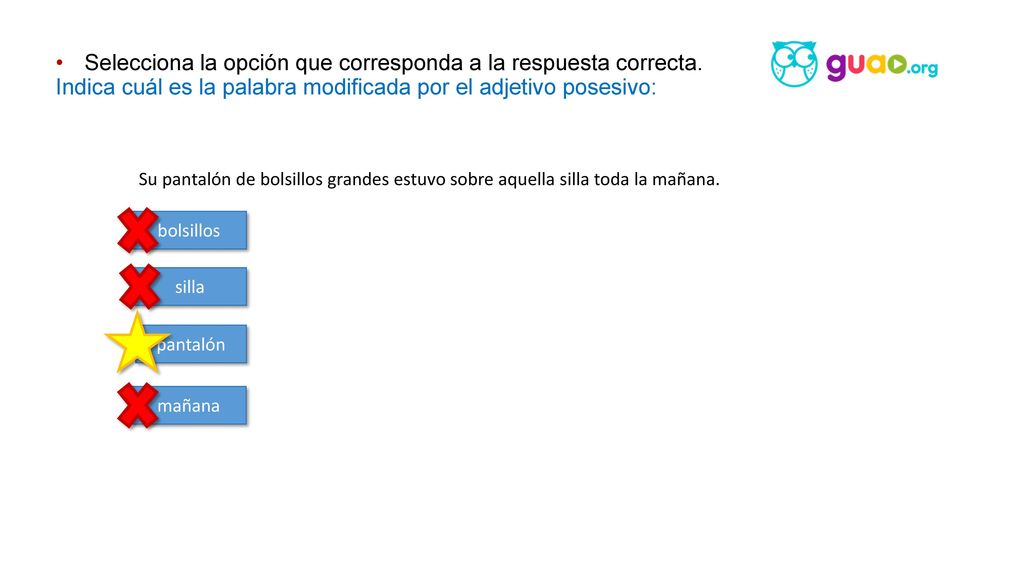 Selecciona la opción que corresponda a la respuesta correcta.