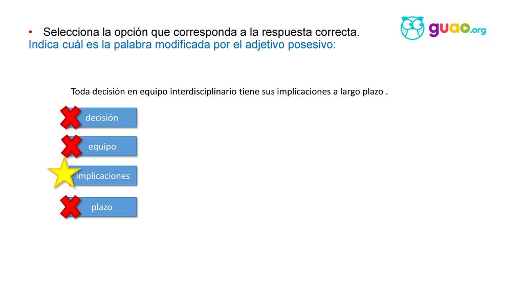 Selecciona la opción que corresponda a la respuesta correcta.