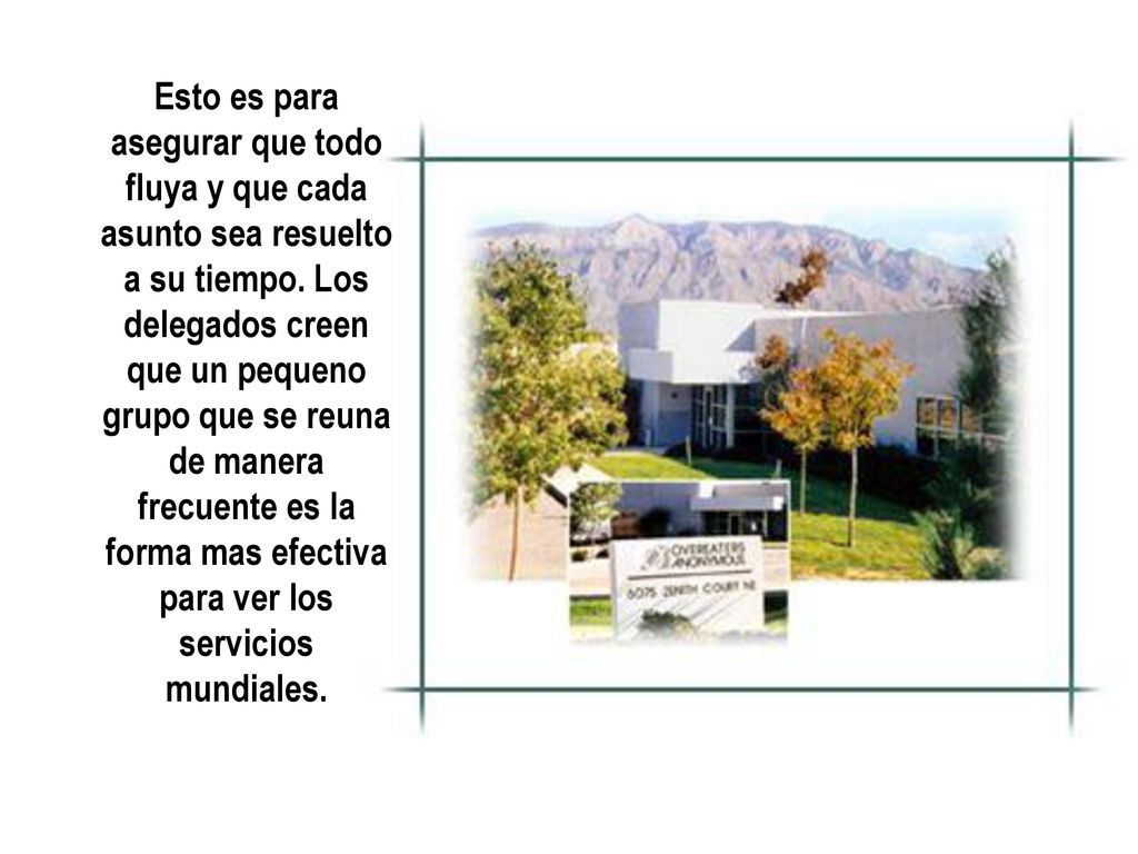 Esto es para asegurar que todo fluya y que cada asunto sea resuelto a su tiempo.