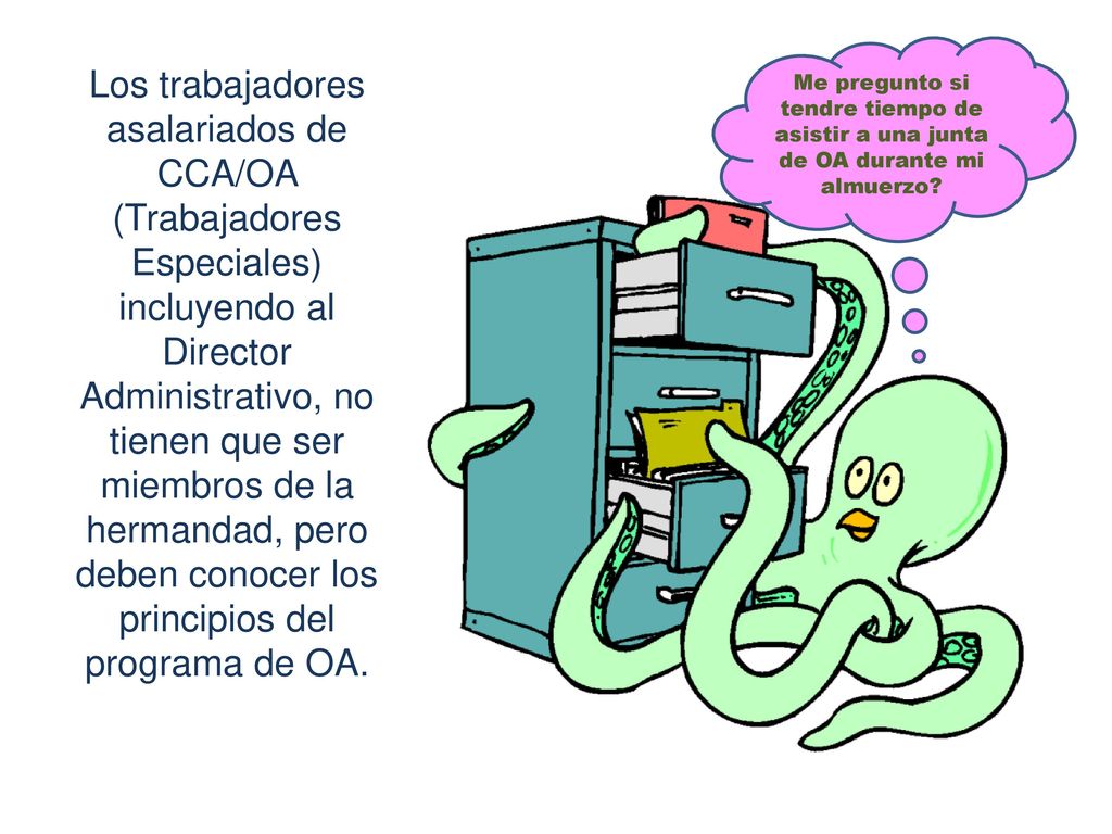 Me pregunto si tendre tiempo de asistir a una junta de OA durante mi almuerzo
