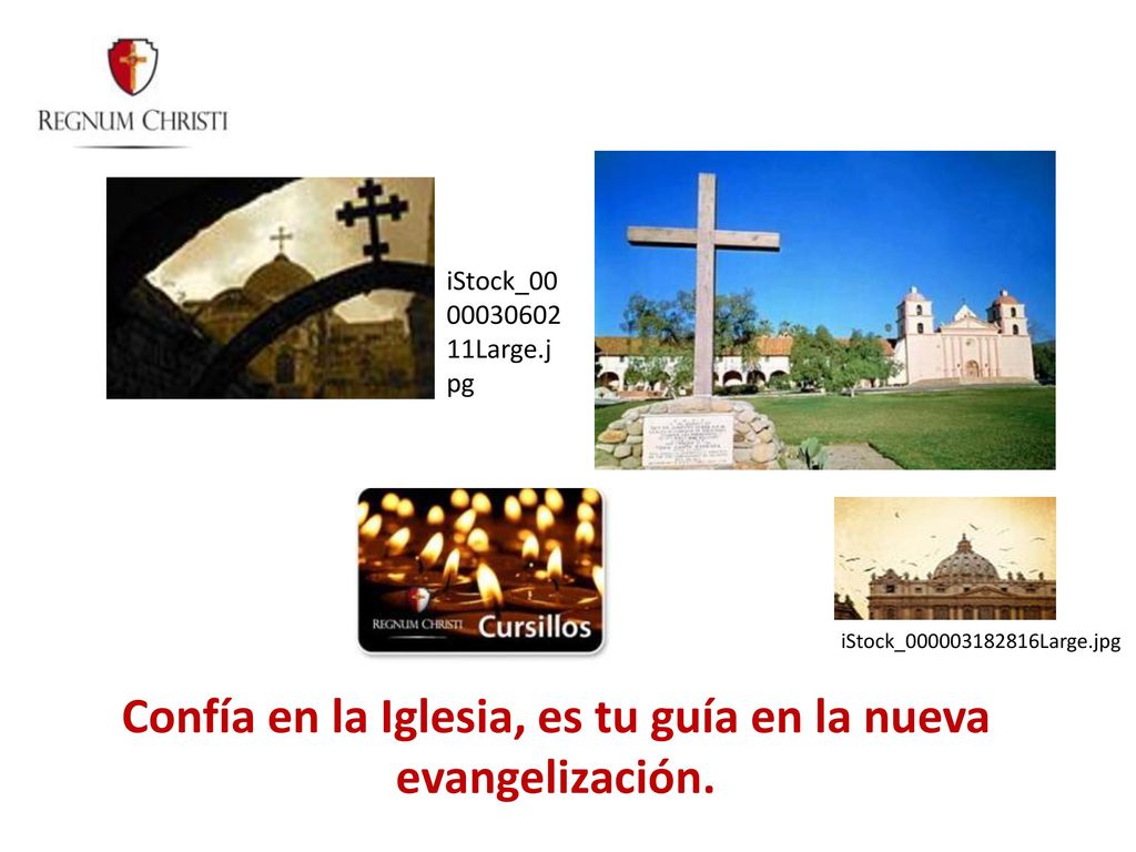 Confía en la Iglesia, es tu guía en la nueva evangelización.