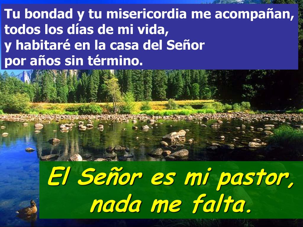 El Señor es mi pastor, nada me falta.