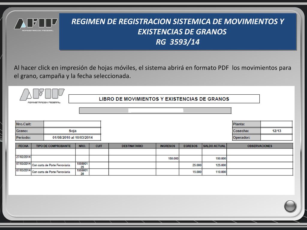 FALTA COPIA DE HOJAS MÓVILES EN EL SISTEMA NO FUNCIONAN