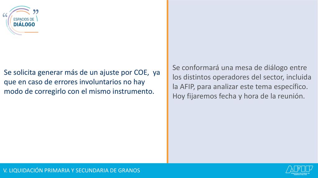Se solicita generar más de un ajuste por COE, ya que en caso de errores involuntarios no hay modo de corregirlo con el mismo instrumento.