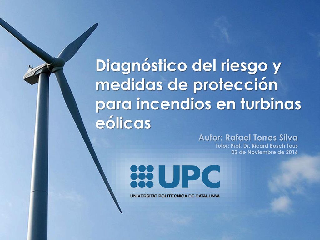 Diagnóstico del riesgo y medidas de protección para incendios en turbinas eólicas