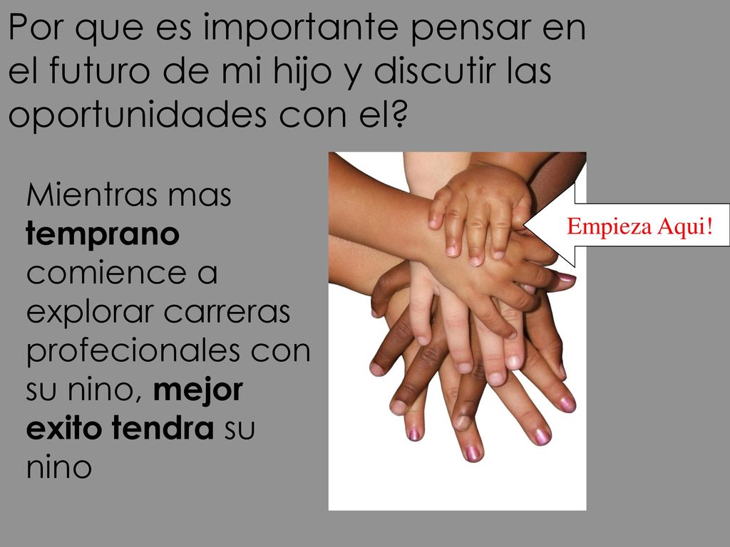 Por que es importante pensar en el futuro de mi hijo y discutir las oportunidades con el