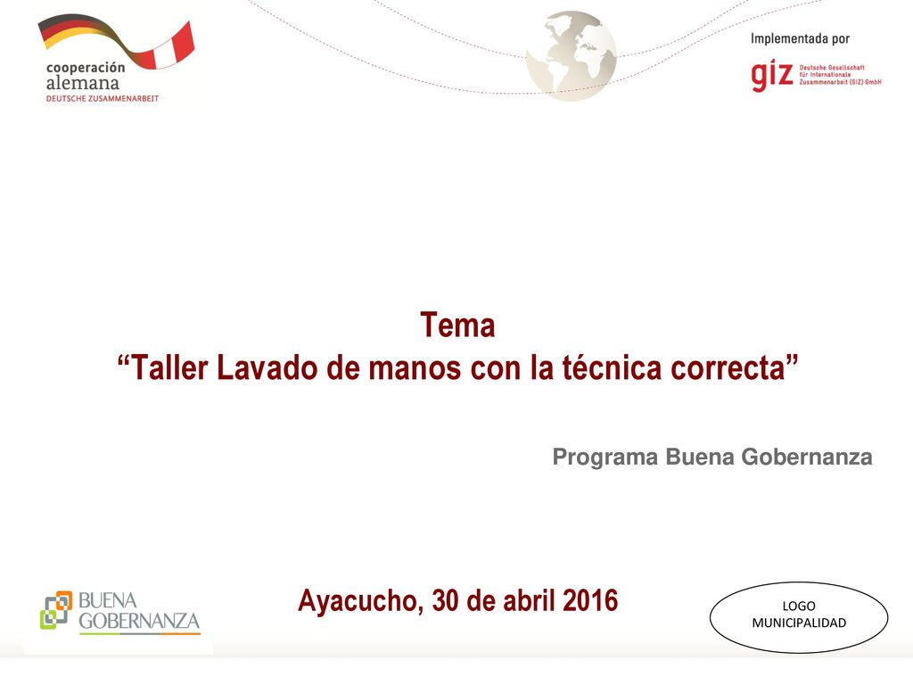Taller Lavado de manos con la técnica correcta