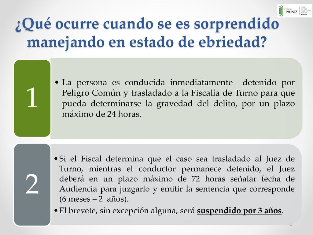 ¿Qué ocurre cuando se es sorprendido manejando en estado de ebriedad